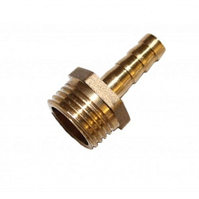 Переходник резьбовой, наруж. резьба 1/2"-"елочка" 6 мм, латунь H-D HD-1395M