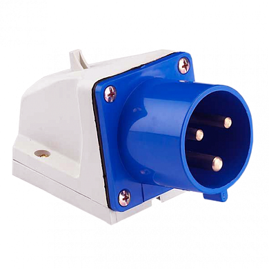 Вилка стационарная 523 2Р+РЕ 32А 220В IP44 EKF PROxima ps-523-32-220