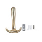 Крючок меб. трехрожковый мет. ROMA, брашированное золото AKS 104206