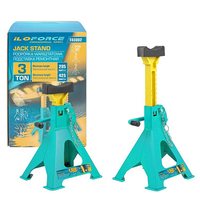 Подставка ремонтная 3 т, 295-425 мм, к-т 2 шт ILOforce IF-T43002