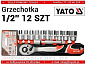 Набор торцевых головок 1/2'' 12 пр. CrV Yato YT-38821
