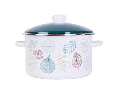 Кастрюля PRIMA COLLECTION Листопад 4,0л в инд. коробке Эмаль ООО PC101LF40