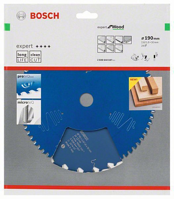 Пильный диск Expert for Wood 190xFFi мм Z24 BOSCH 2608644086