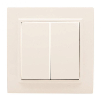 Выключатель 2-кл, СП 10А бежевый Минск EKF ERV10-023-20