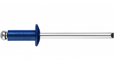 Заклепка вытяжная 4.8х12 мм алюминий/сталь, RAL 5002 500 шт в карт. уп. Starfix SMC3-25599-500