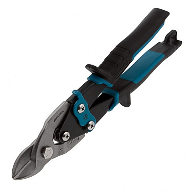 Ножницы по металлу Piranha, 230 мм, прямой усиленный рез (Bulldog), сталь СrMo, Gross 78327