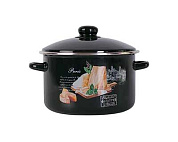 Кастрюля PRIMA COLLECTION Черный трюфель 3,0л в инд. коробке Эмаль ООО PC101BT30