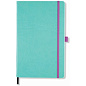 Блокнот "Aquarela Jade Green", А5, 96 листов, линейка, нефритовый зеленый