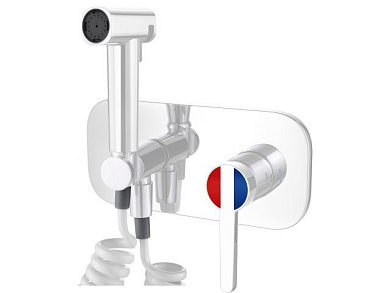 Смеситель для биде Lt D35, серия Lotus белый, встраиваемый, излива нет A-five A5-0743