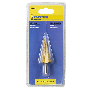 Сверло ступенчатое HSS4241 4-22 мм Partner PA-44741