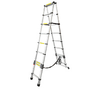 Стремянка телескопическая алюм. бытовая 3.2 м, 11+11 ступ. Forsage F-UP320-2