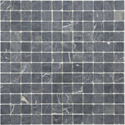 Мозаика MONTE Negro Mat 23х23 мм, MosaicStory MS-336