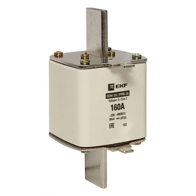 Плавкая вставка ППН-39 630/160А габарит 3 EKF fus-39/630/160