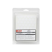 Заглушка самоприлипающая к конфирматам белый гладкий (PC 2501) (1л=50шт) PACIFIC 113382