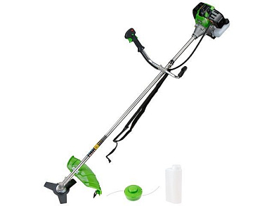 Мотокоса BC-241 с ножом и головкой, 2.4 кВт, косильная головка, нож 3 зуб., ремень однолямочный DGM BC-241