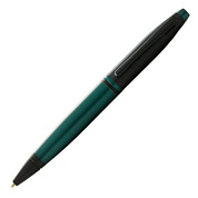 Ручка шариковая автоматическая "Cross Calais Matte Green and Black Lacquer", 0.7 мм, матовый зеленый, черный, стерж. черный