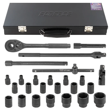 Набор ударных инструментов Cr-Mo 26 пр 1/2'' 6-гр Forsage F-4263-5MPB