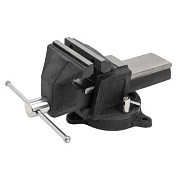 Тиски стальные усиленные поворотные с наковальней 5''-125 мм FORSTIME FT-6540905