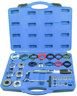 Набор приспособлений и оправок для снятия и установки сальников 27 пр. RockForce RF-927G1