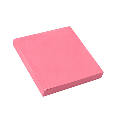 Бумага для заметок на клейкой основе "Yesli:", 75x75 мм, розовый неон