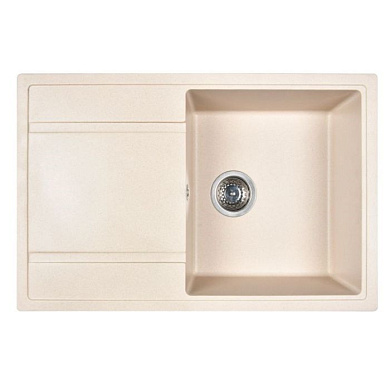 Мойка кухонная из мраморной крошки, cream, Wisent W780-30
