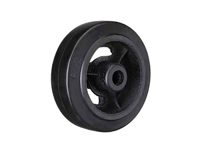 Колесо большегрузное D 80 200 мм резина на ось (N) TOR 1045651