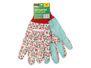 Перчатки садовые х/б с ПВХ "Точка", 10 р-р, красные STARTUL GARDEN ST7184