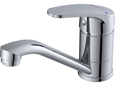 Смеситель для кухни, Lt D40, серия ROM, высота излива - 82 мм, длина излива - 149,5 мм излив поворотный, L-образный. AV Engineering AVROM4-A106-448