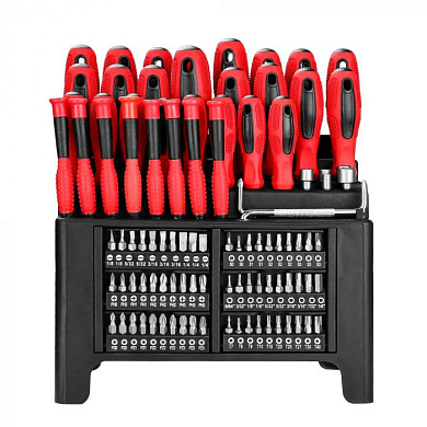 Набор отверток и бит SS100 с подставкой SET 100 DEKO 065-0607
