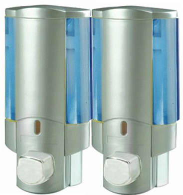 Дозатор жидкого мыла, пластик, серый Ledeme L407-1