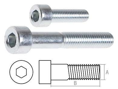 Винт М10х90 мм с внутр. шестигр., цинк, кл.пр. 8.8, DIN 912 5 кг Starfix SMV1-35794-5