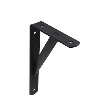 Полкодержатель мет. LINE 300*200*30*4, черный AKS 68571