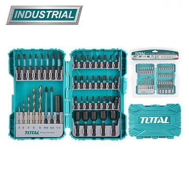 Набор ударных бит и сверл TOTAL TACSDL24502 (45 предметов)