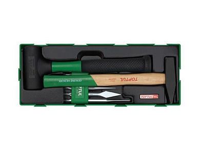 Набор молотки, выколотки и зубила 7 пр. в ложементе Toptul GTA0724