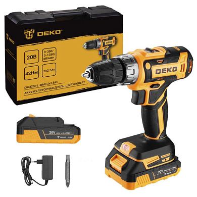 Дрель-шуруповерт аккумуляторная DKCD20-Li 085-1123 DEKO 085-1123
