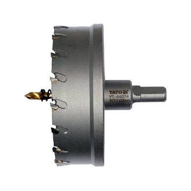 Сверло корончатое режущее по металлу TCT 102 мм 3/8" Yato YT-44074