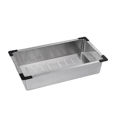 Коландер для кухонной мойки, нержавеющая сталь, сатин WISENT W30410