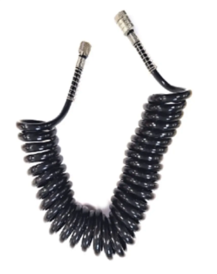 Шланг витой полиуретановый для аэрографа с резьбовыми наконечниками 1/8'', Fx1/8'', F, 3м Forsage F-AP-1804