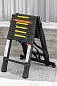Стремянка телескопическая алюминевая бытовая 5 м, 13+13 ступ. RockForce RF-UP500-2