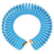 Пневмошланг витой полиуретановый 8х12мм, 6м со штуцером 1/4''(male) Sumake UB801260FA