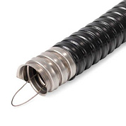 Металлорукав из нержавеющей стали в ПВХ изоляции, 50 м МРПИнг (INOX) с протяжкой Fortisflex