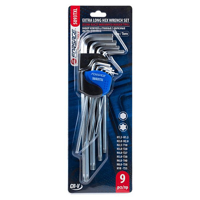 Набор экстрадлинных ключей HEX/Torx 9 пр. Forsage F-5093TXL