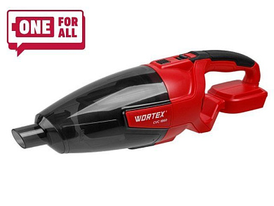 Аккум. пылесос CVC 1860 в кор. ALL1 SOLO, 18 В, автомобильный, БЕЗ АКБ и ЗУ, 600 мл, 8 кПа, 11.7 л/с WORTEX 0325363