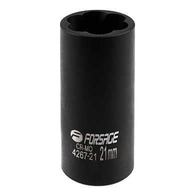 Головка-экстрактор ударная двухсторонняя 1/2'' 21 мм 6-гр Forsage F-4267-21