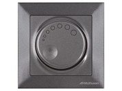 Выключатель поворотный, диммер, скрытый, винт. зажим, 1000Вт, дымчатый, DARIA, 220VAC, 100 - 1000VA, 50 Hz, IP20, Mutlusan 21204440295