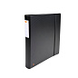Папка на кольцах с блокнотом "Exactive", 4 кольца, черный