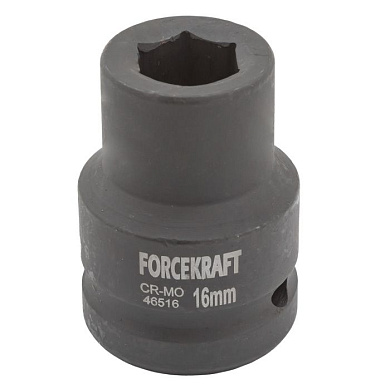 Ударная торцевая головка 16 мм. 6-гр. 3/4'' ForceKraft FK-46516