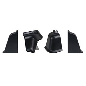 Комплект ПВХ аксессуаров к плинтусу LB38 черный ПАРА-ПЛАСТ 94583