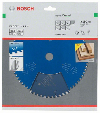 Пильный диск Expert for Wood 190x30 мм Z56 BOSCH 2608644050