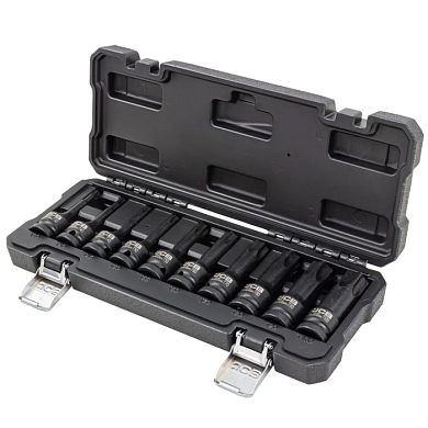 Набор ударных головок-бит TORX Т30-Т100 10 пр 1/2'' JCB JCB-41013MPB